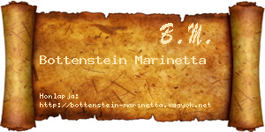 Bottenstein Marinetta névjegykártya