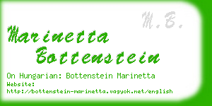 marinetta bottenstein business card